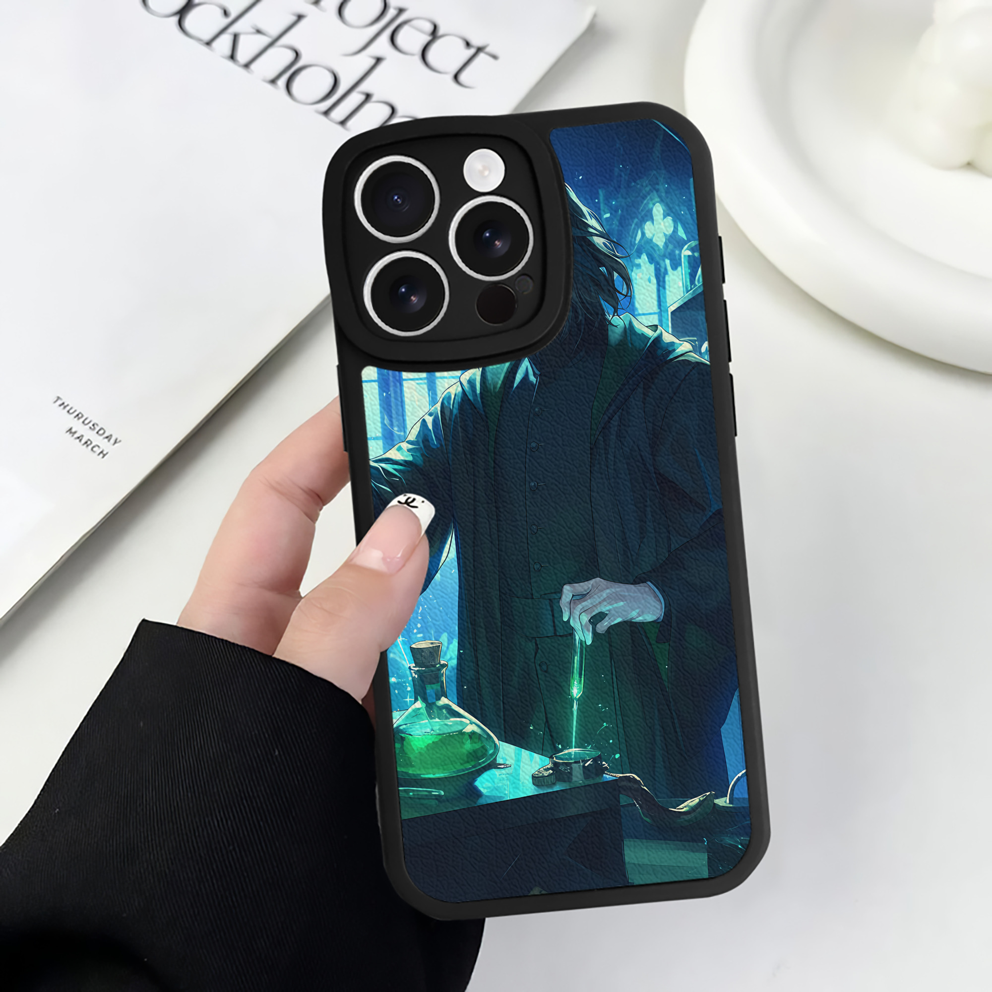 （画像用） Harry Potter ハリー・ポッターシリーズ 【iPhone 16シリーズ対応】シリコンスマホケース（レザー調） 材質：シリコン